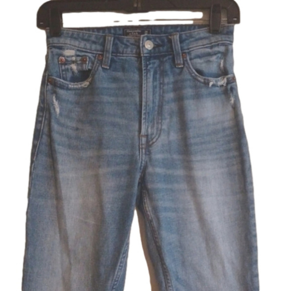 Abercrombie & Fitch jeans.  High-rise slim, light wash.Back to school !! - Picture 2 of 10